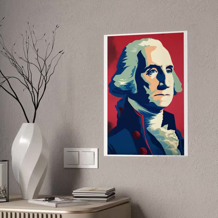 じゅえるページ ワシントンプリント | ヴィンテージキャンペーンアート、壁装飾